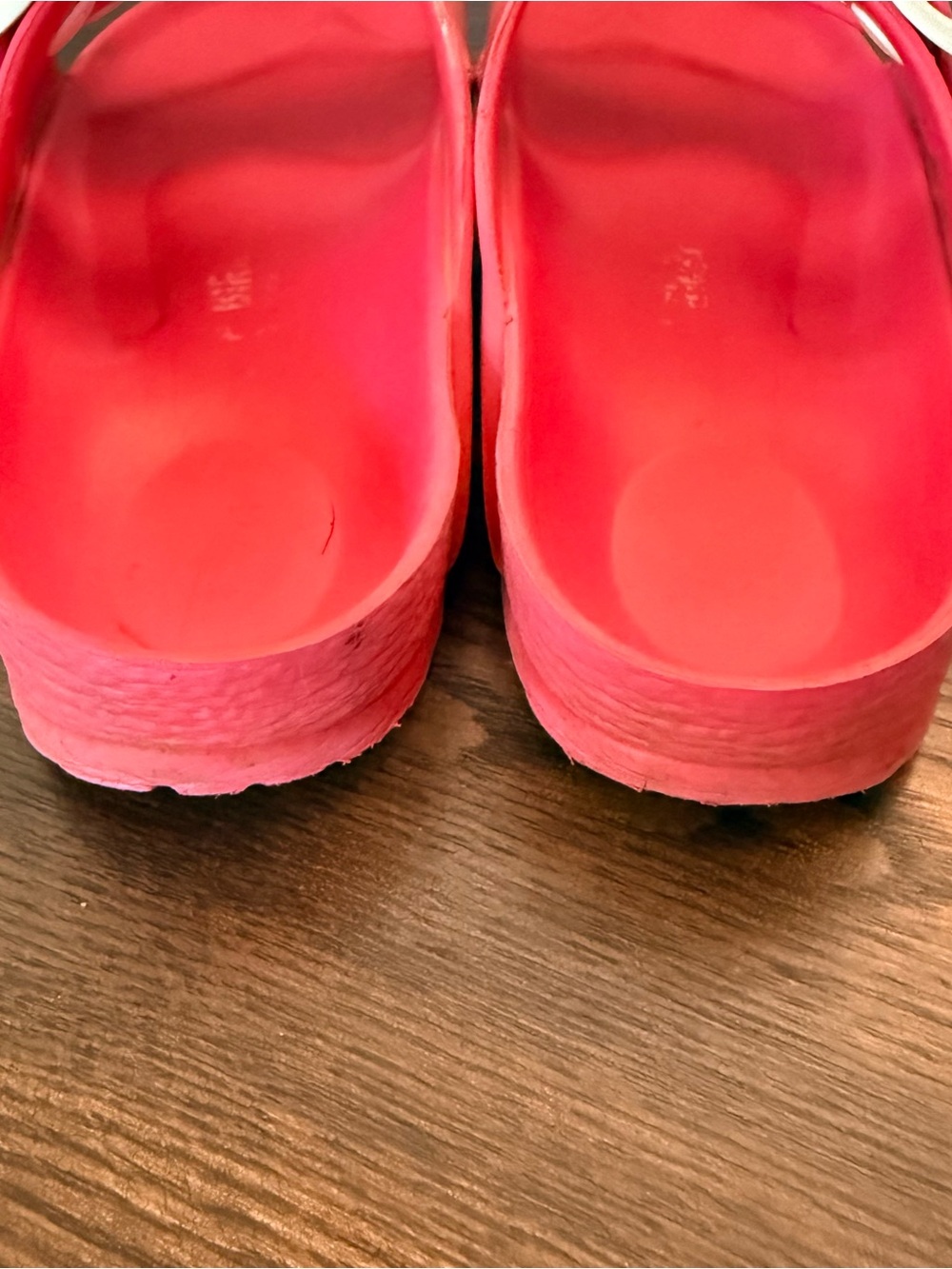 Birkenstock EVA Two-Strap Sandal - Bright Pink. Women size 38 or 7-7.5 - Picture 2 of 7